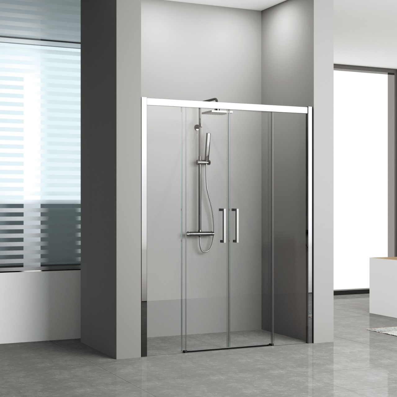 Shower enclosures Kuadra 2A Novellini