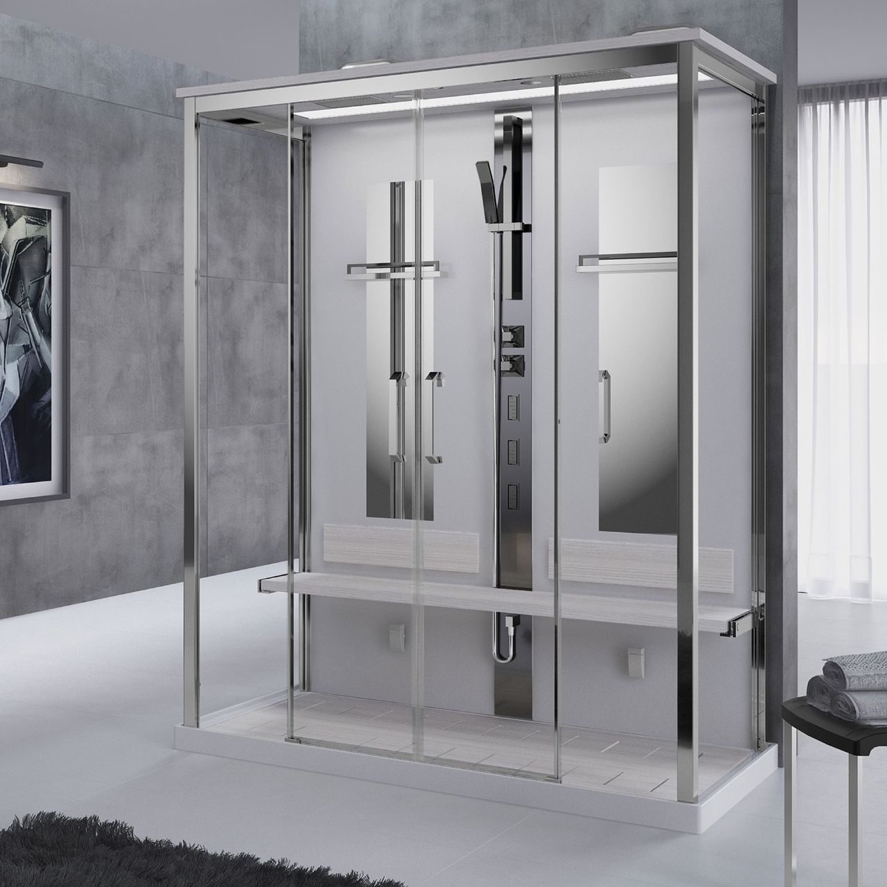 Cabine doccia nexis dual novellini Docce multifunzione con sauna