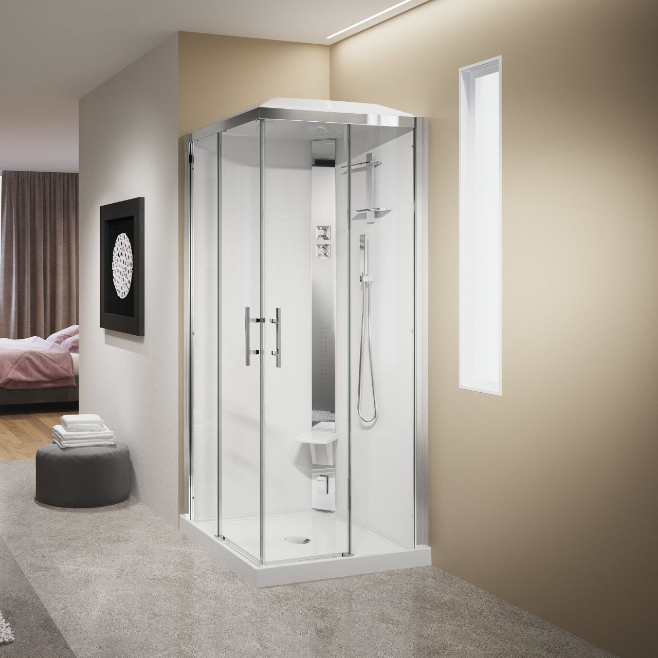 Cabines de douche Crystal A90 Novellini