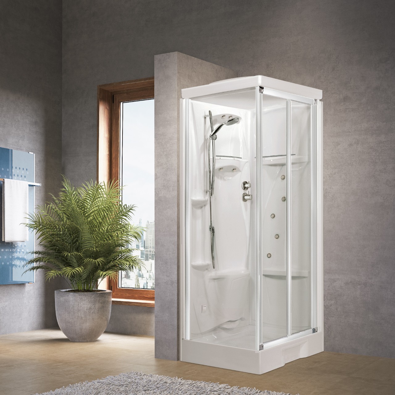 Cabine de Douche Froide Portable Tufway - Satellite