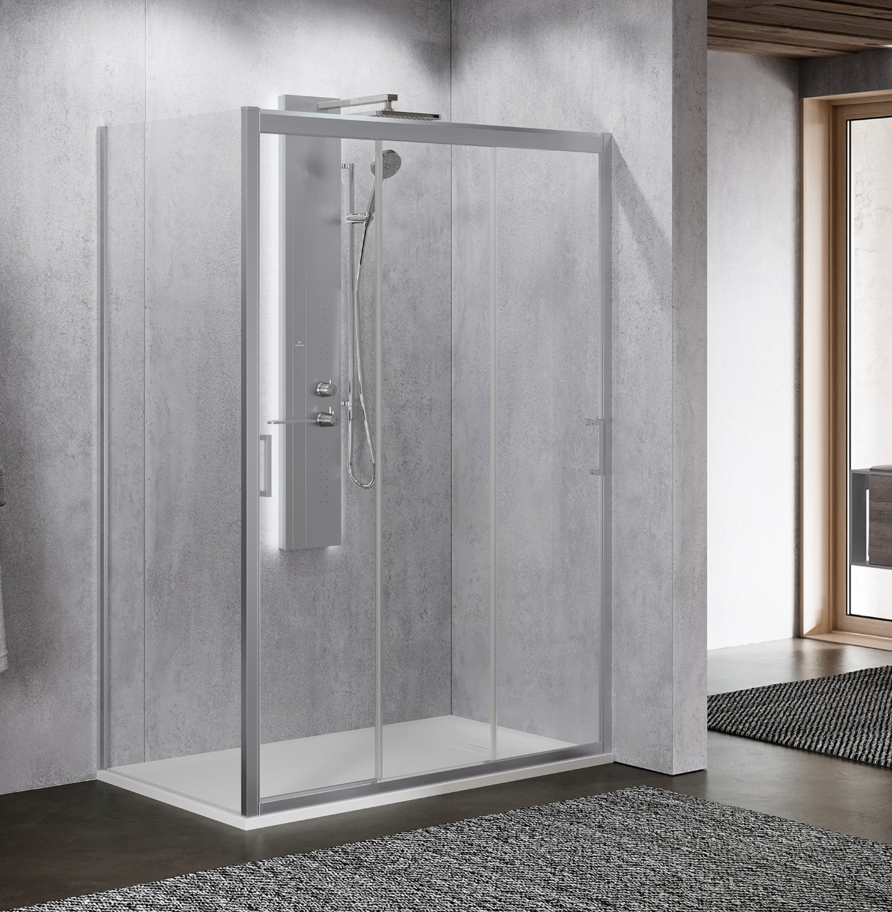 Shower enclosures Zephyros 2.0 3P Novellini